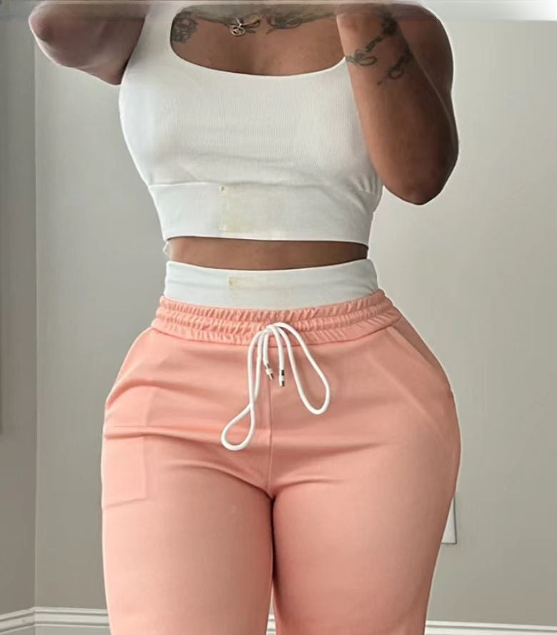 Two Piece Color Block Set