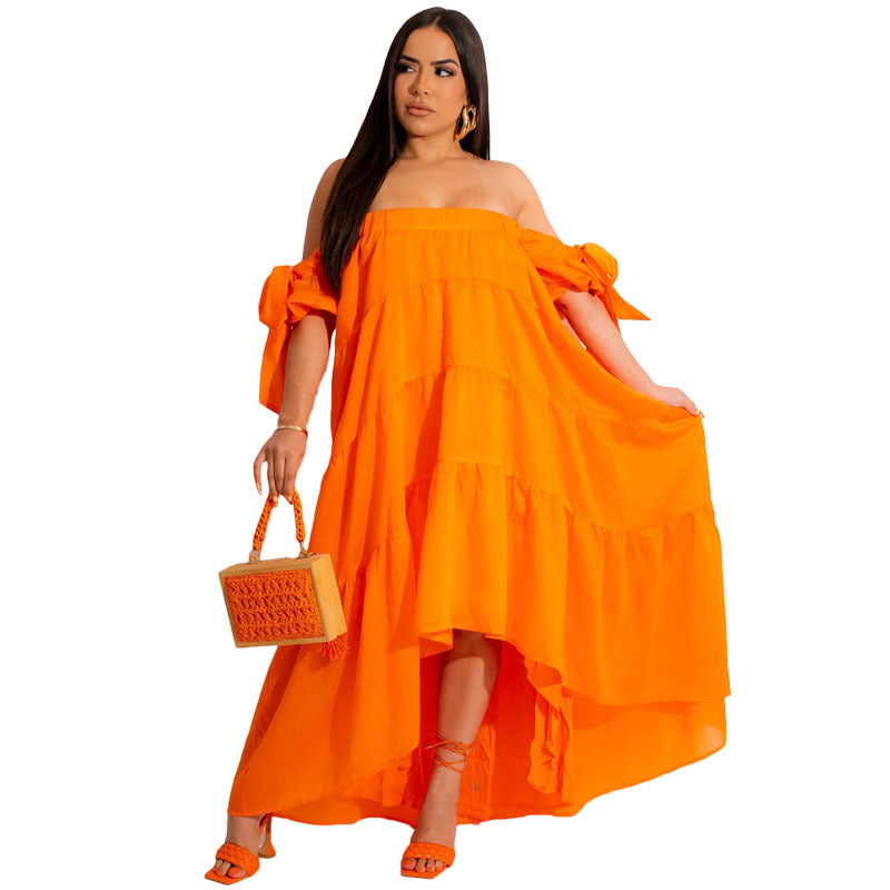Off Shoulder Swing Dress