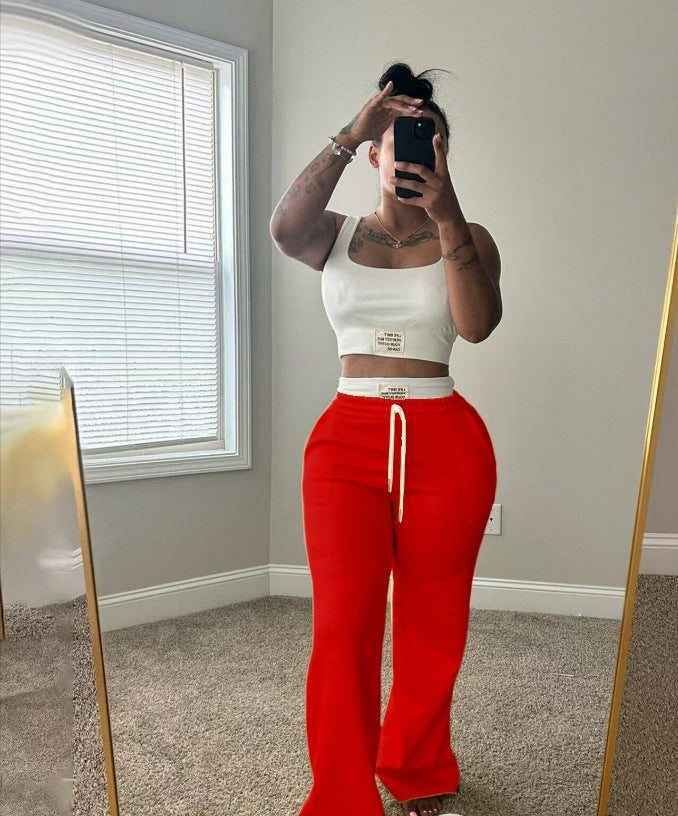 Two Piece Color Block Set