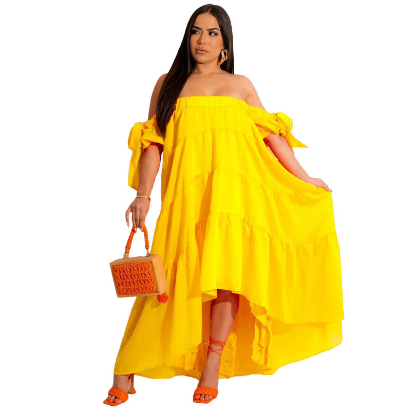 Off Shoulder Swing Dress