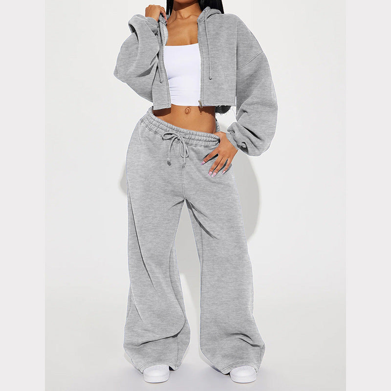 Fashionable Long-Sleeve Sporty Jogger Set