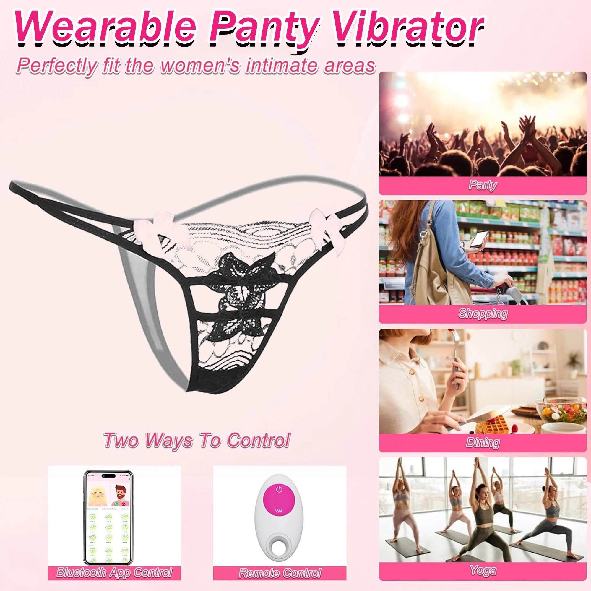 Unleash Pleasure Anywhere: Bluetooth Remote Control Vibrator for Couples - 11 Modes & Waterproof Fun!