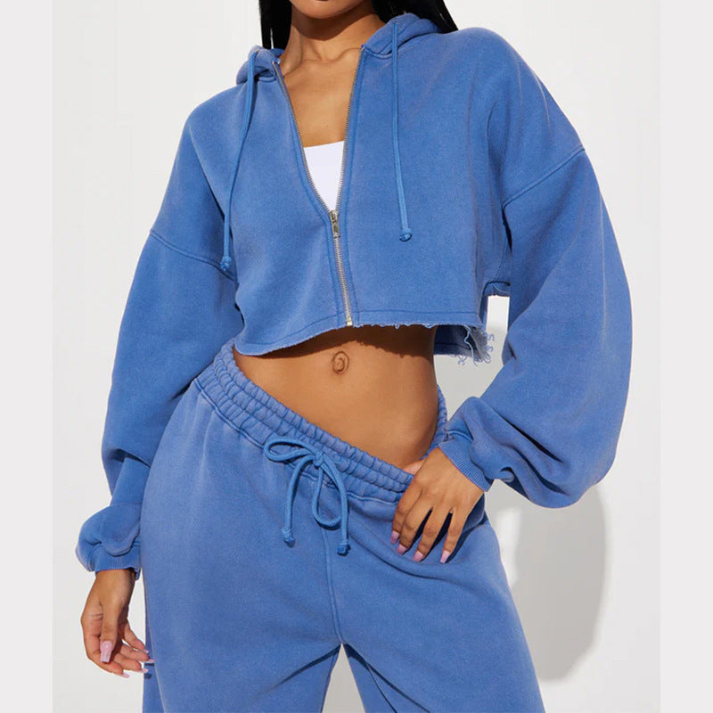 Fashionable Long-Sleeve Sporty Jogger Set