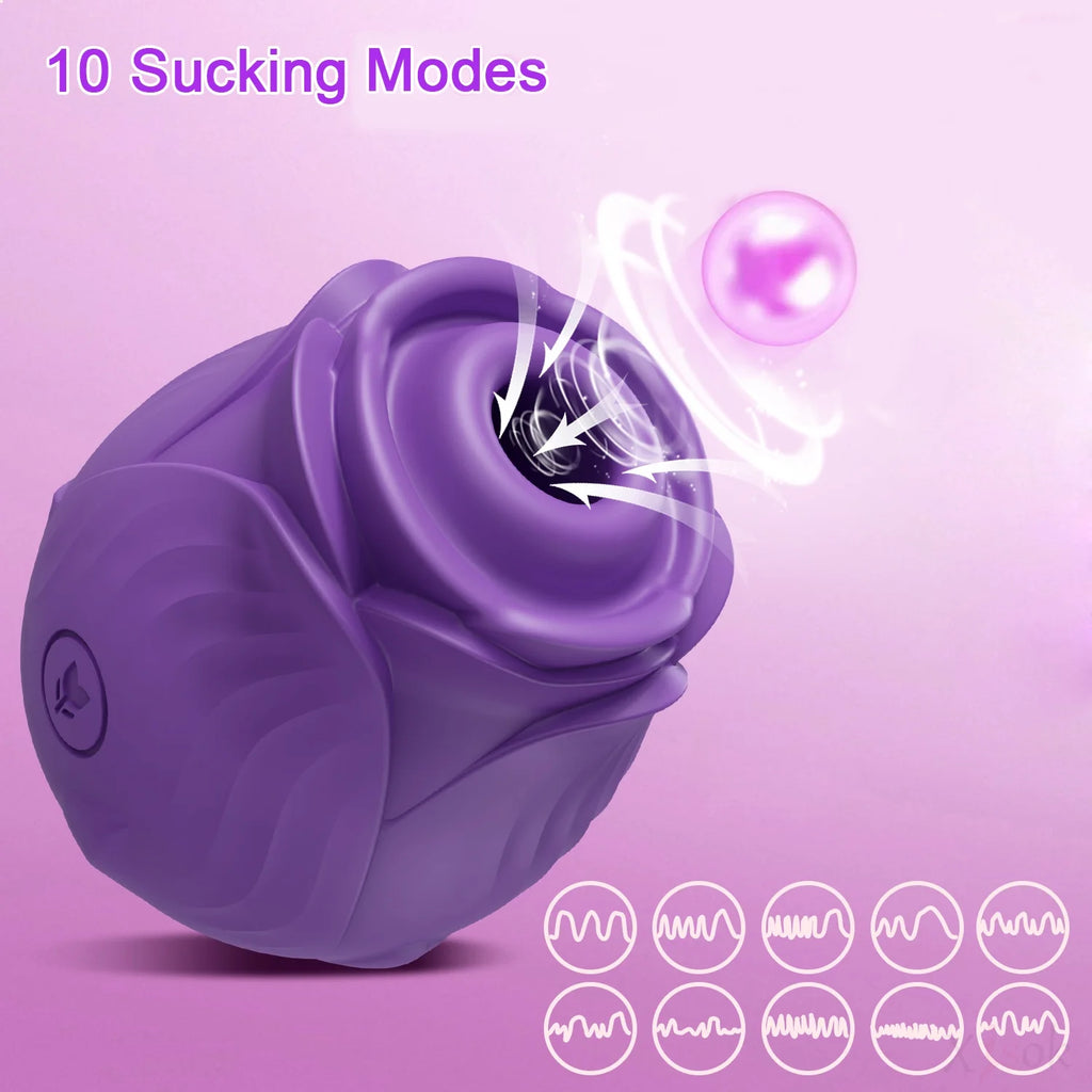 Blooming Pleasure: The Ultimate Rose Sucking Vibrator for Women & Couples 🌹💜