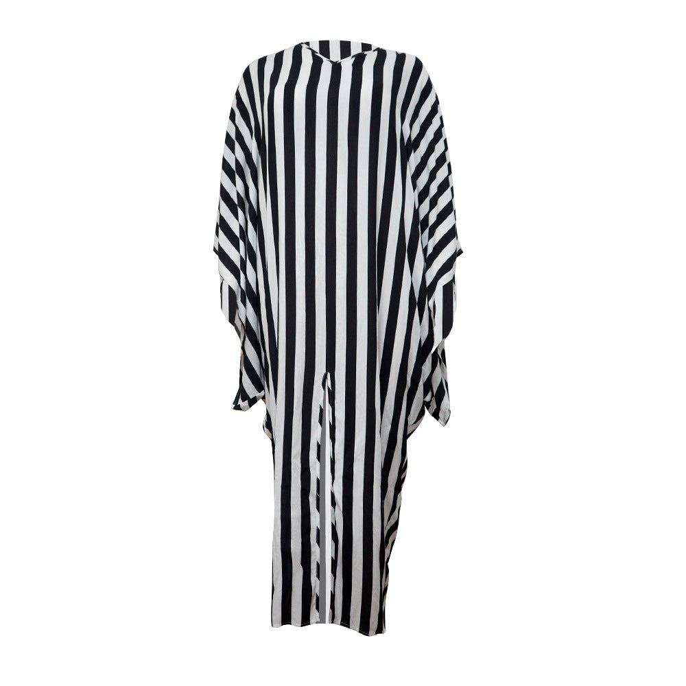 Chic Plus Size Stripe Gala Dresses