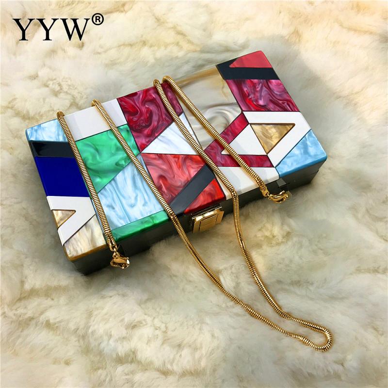 Luxury Acrylic Geometric Handbag