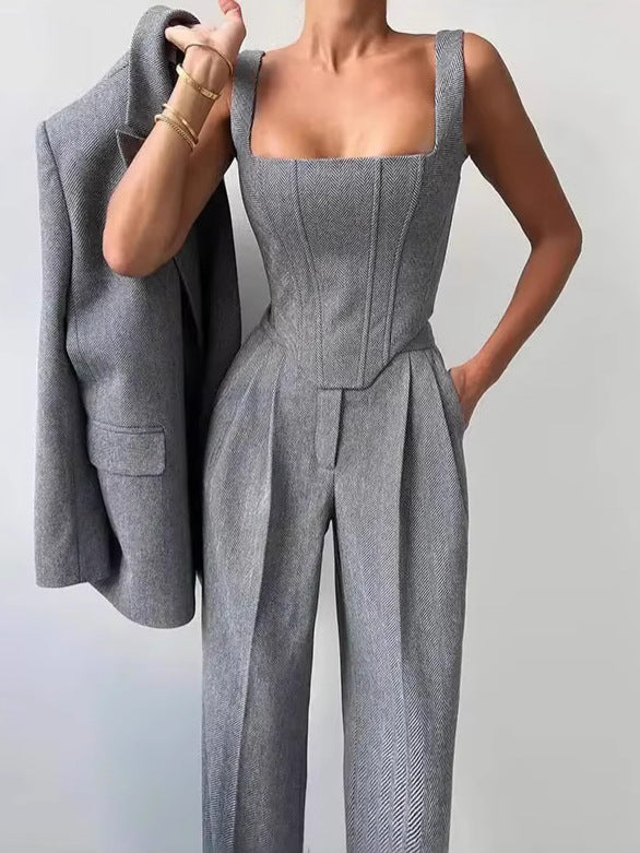 Three Piece Boss Lady Pant Suit