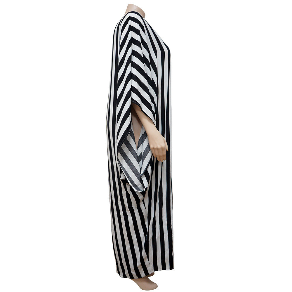 Chic Plus Size Stripe Gala Dresses