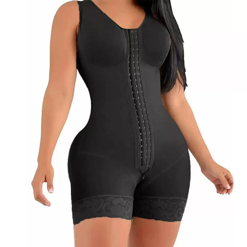 Double-Layer Abdominal Retracting Buttoned Shapewear
