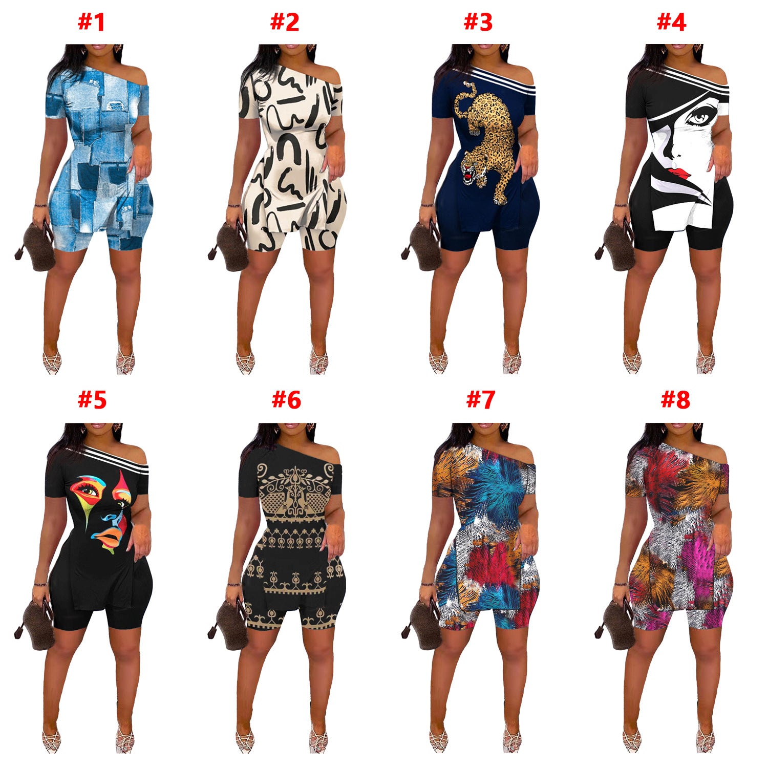 Shirt And Short Printed Sets