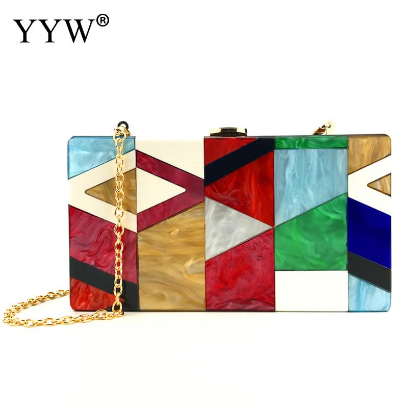 Luxury Acrylic Geometric Handbag