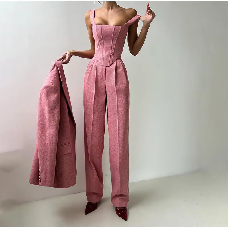 Three Piece Boss Lady Pant Suit