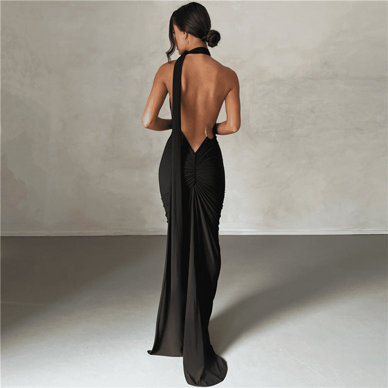 Backless Body Hugging Dress