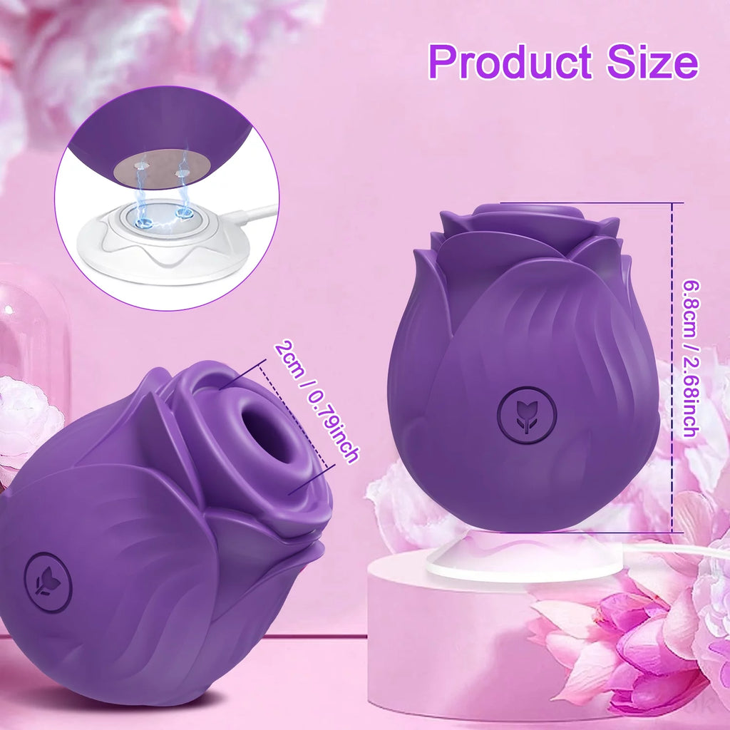 Blooming Pleasure: The Ultimate Rose Sucking Vibrator for Women & Couples 🌹💜
