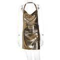 Side Cheek Split Dress