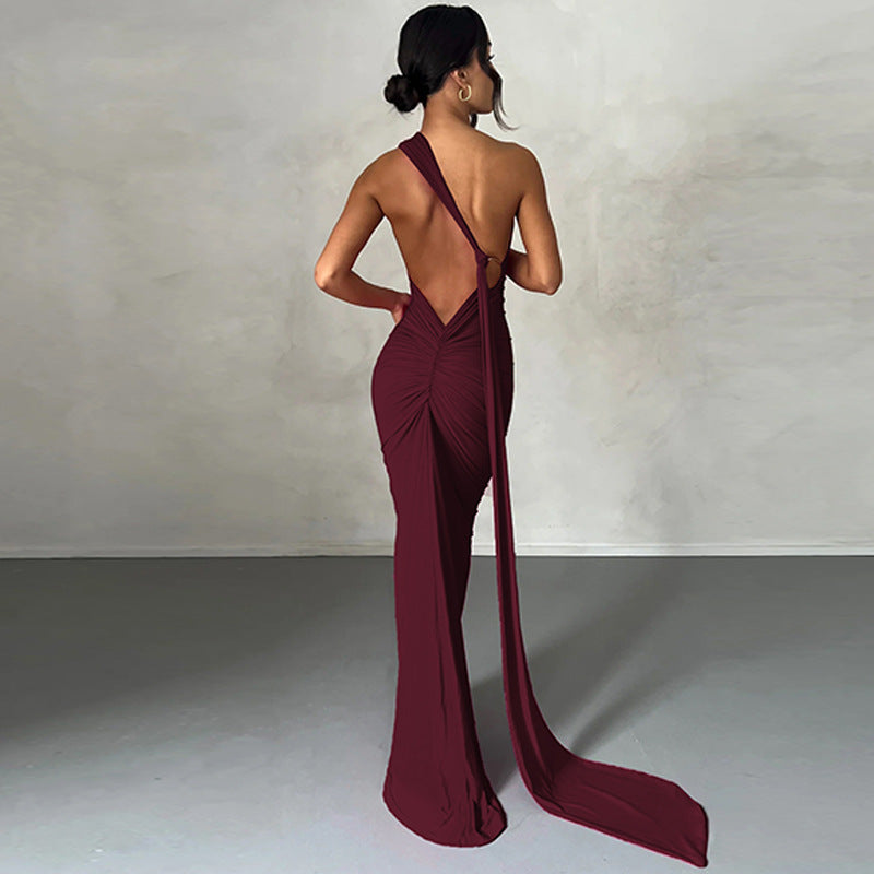 Backless Body Hugging Dress