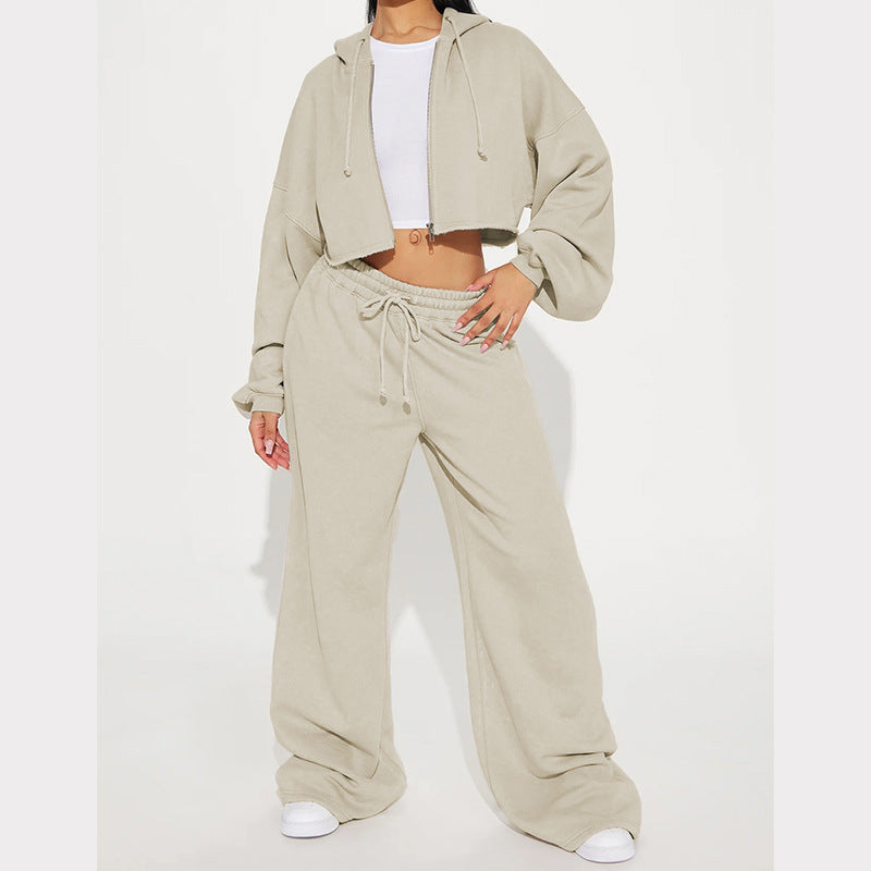 Fashionable Long-Sleeve Sporty Jogger Set