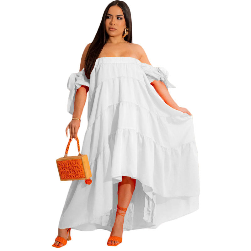 Off Shoulder Swing Dress