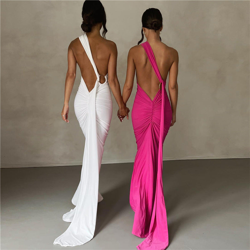 Backless Body Hugging Dress