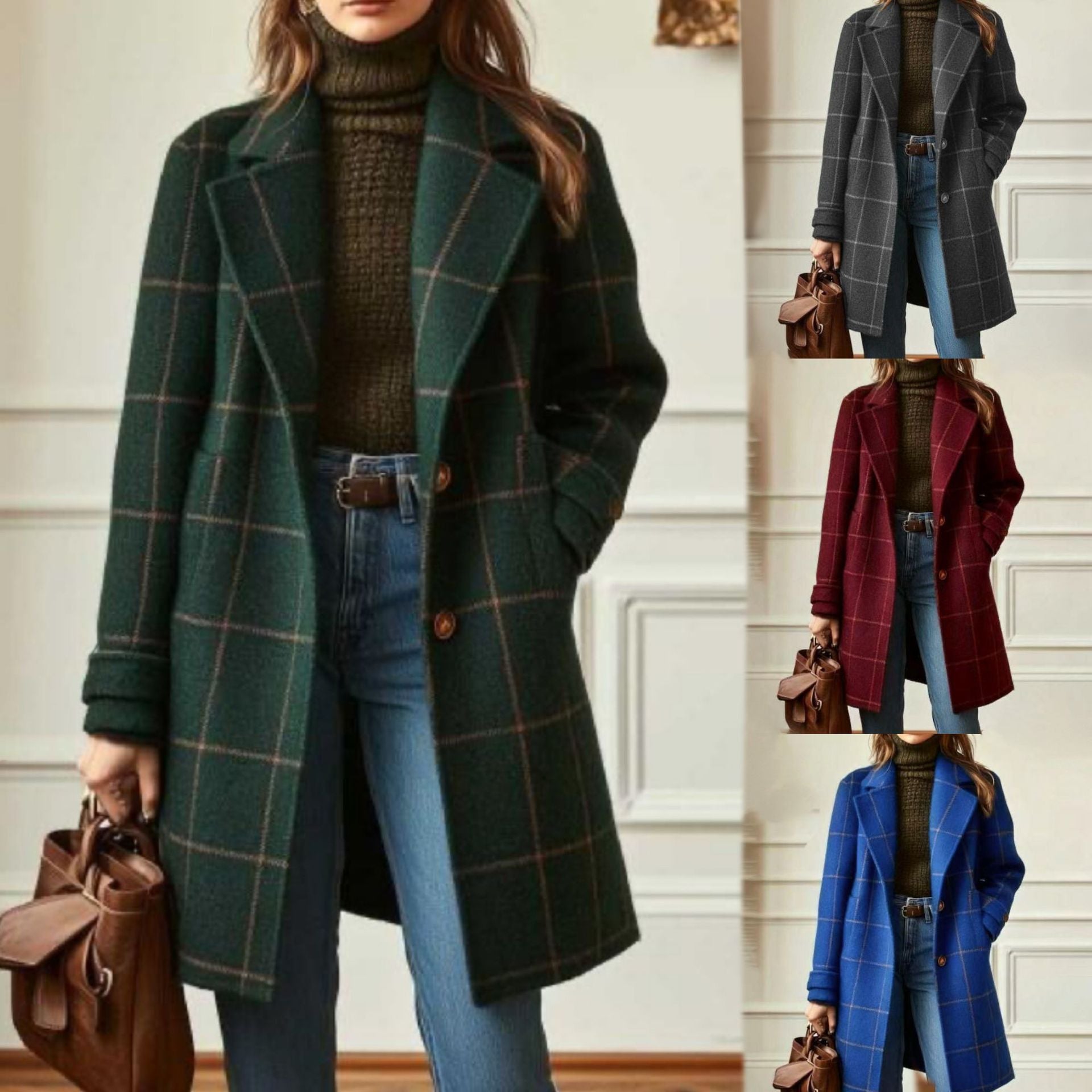 Mid-Length Collard Coat