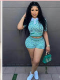 Fresh & Fly Polo Crop Top & Shorts Set