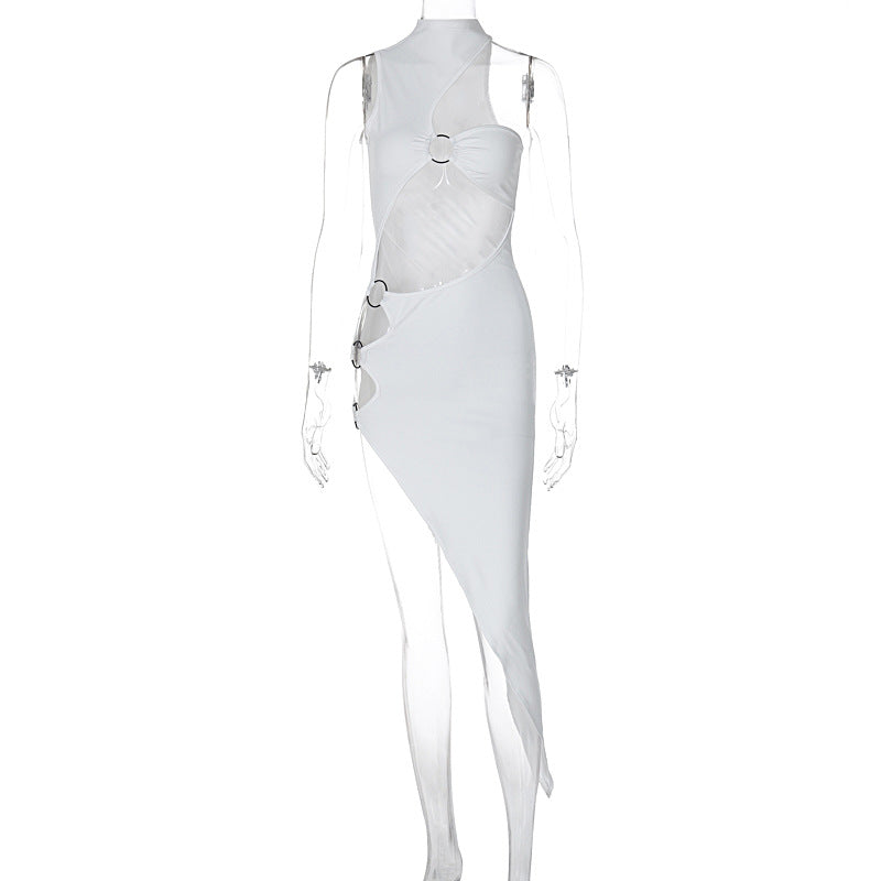 Sexy Sleeveless Asymmetric Dress
