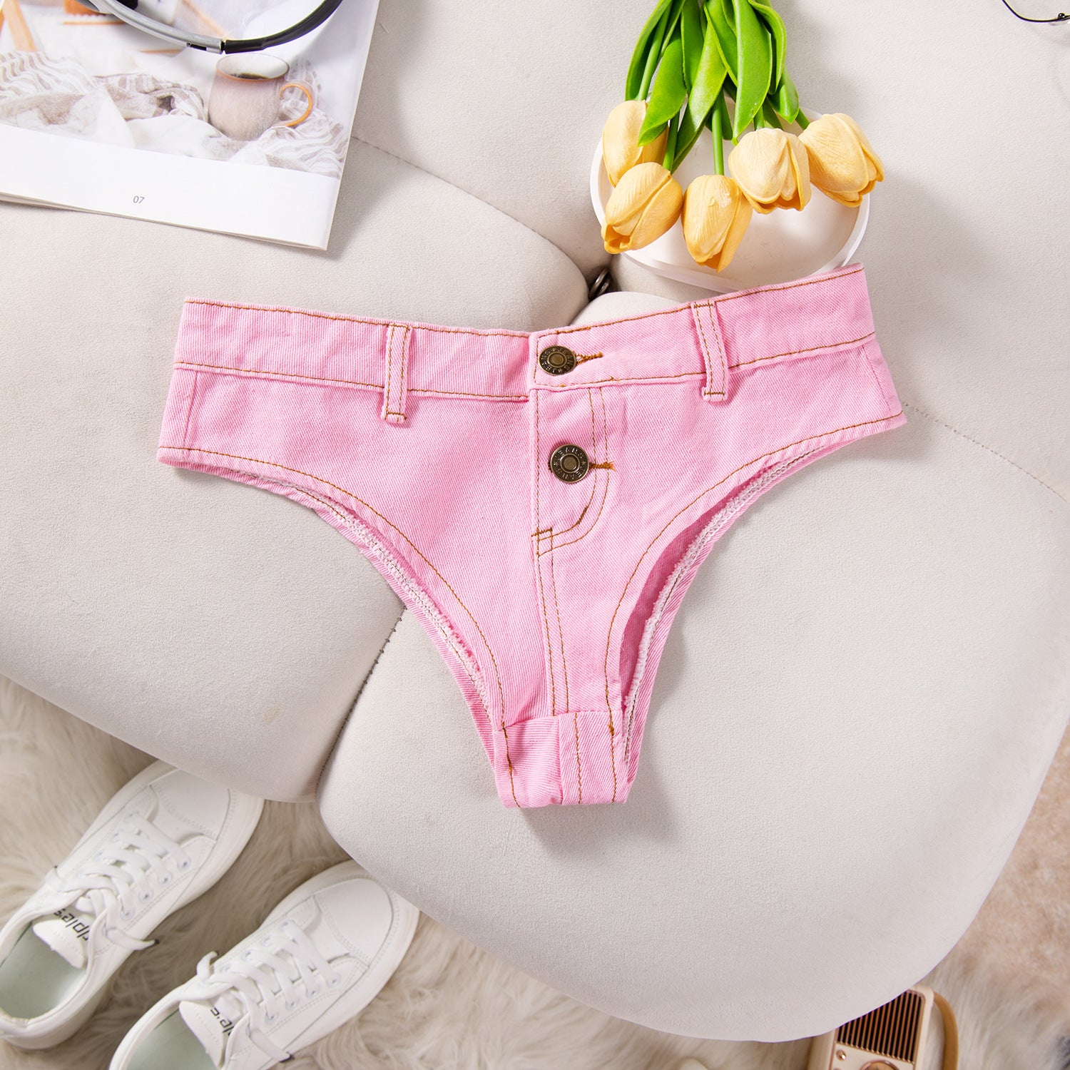 Two Piece Denim Fun Girl Set