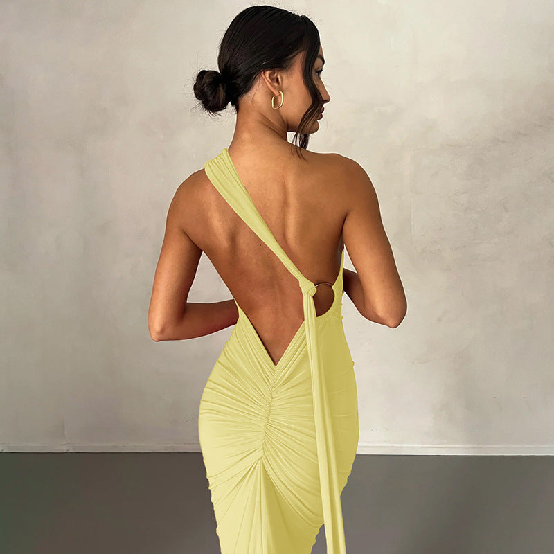 Backless Body Hugging Dress