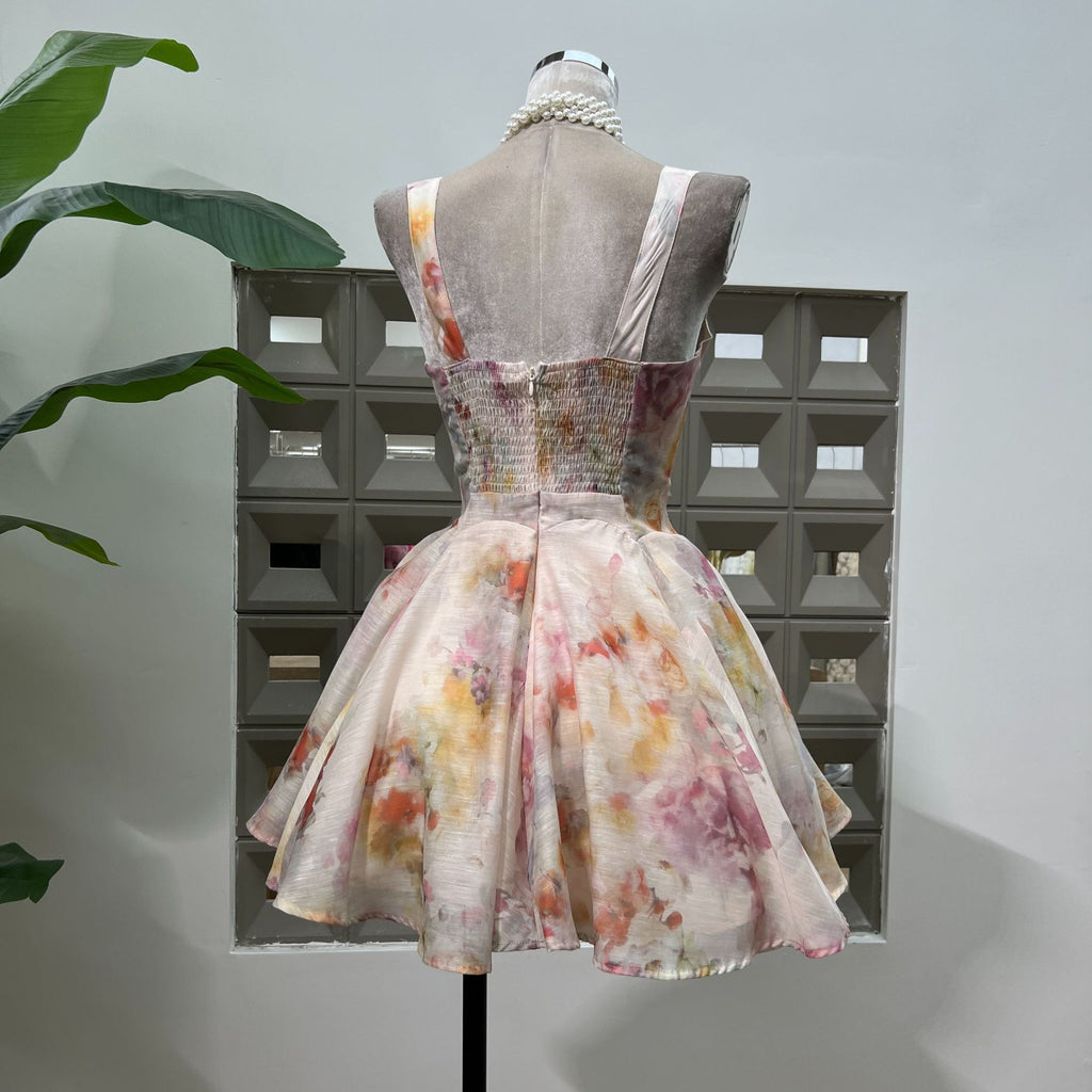 Spring Pleated Camisole Dress
