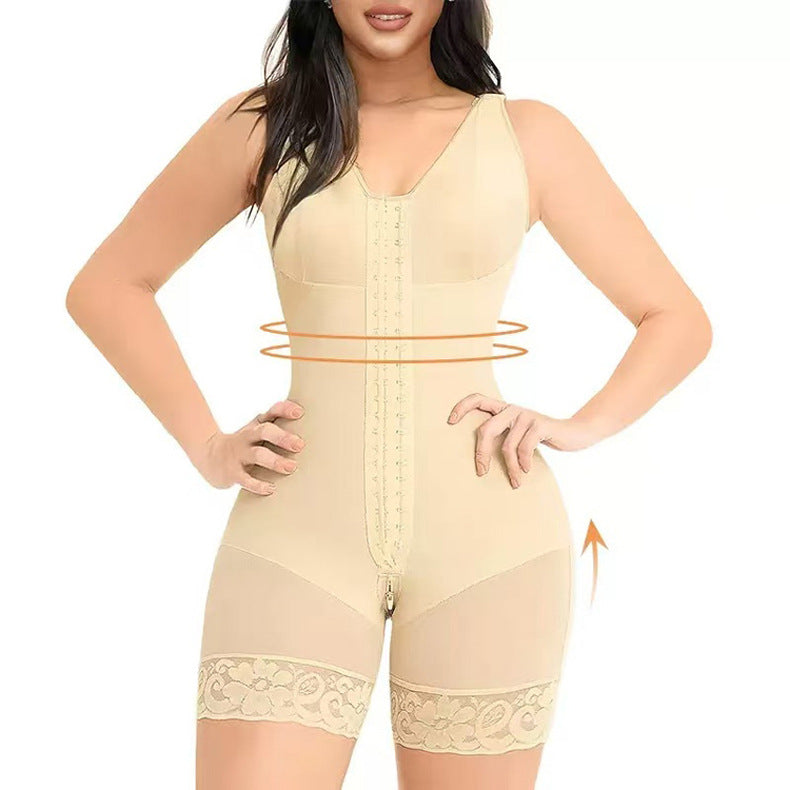 Double-Layer Abdominal Retracting Buttoned Shapewear