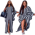 Chic Plus Size Stripe Gala Dresses