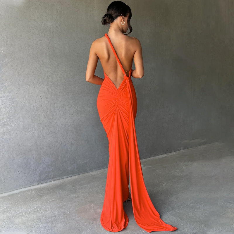Backless Body Hugging Dress