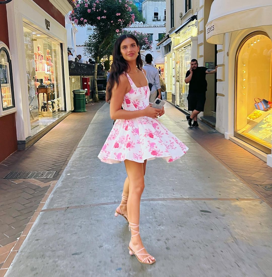 Flower Garden Halter Dress