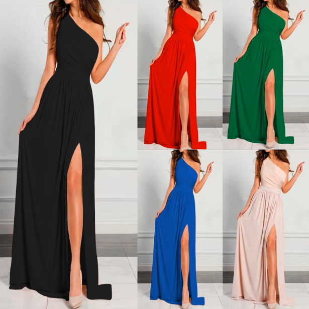 Elegant Party Sleeveless High-Split Dress
