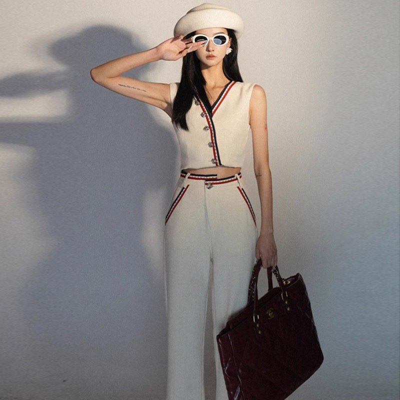 Three Piece Classy Chic Trouser Set