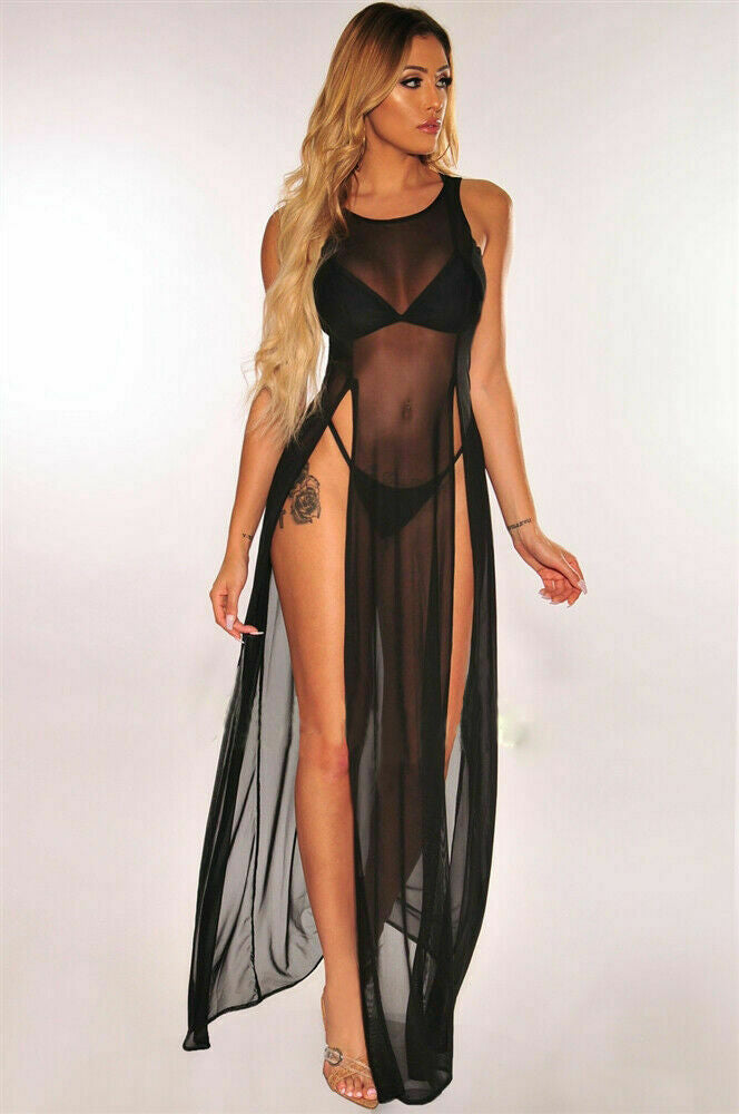 Thigh High Split Lingerie Set