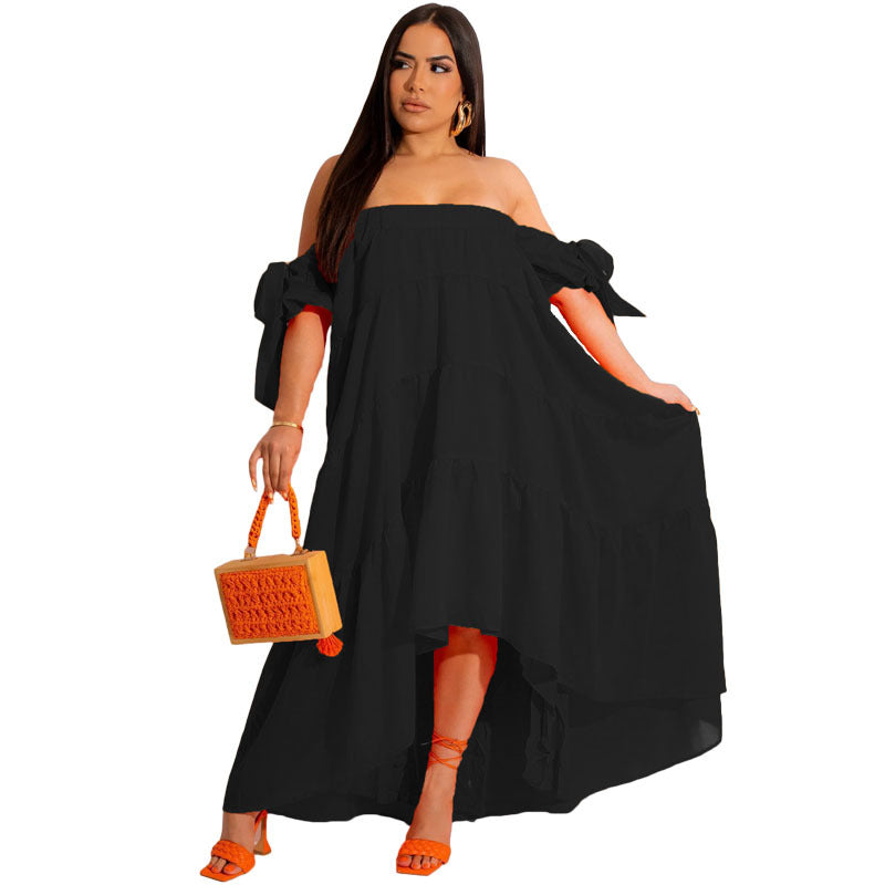 Off Shoulder Swing Dress